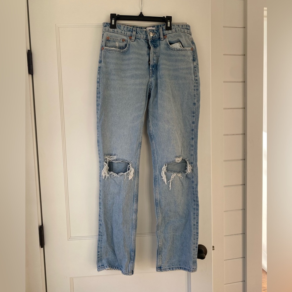Zara straight jeans